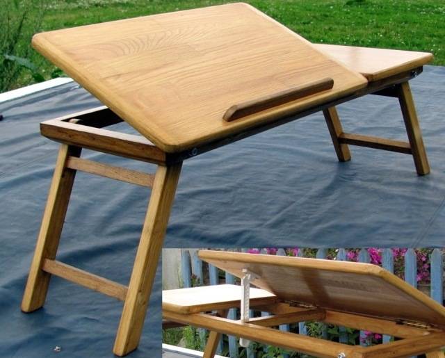Деревянный столик  для ноутбука своими руками
