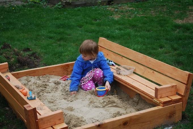 Детское счастье своими руками: песочницы (90+ фото идей)