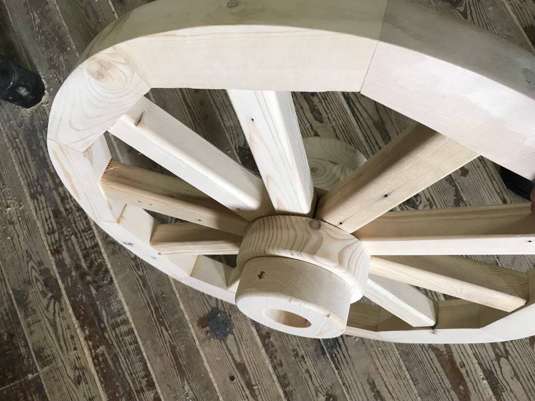 Декоративная телега своими руками: как сделать деревянные колеса?