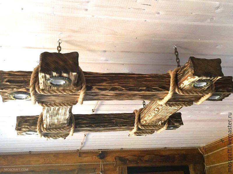Деревянные потолочные светильники своими руками: фото и видео