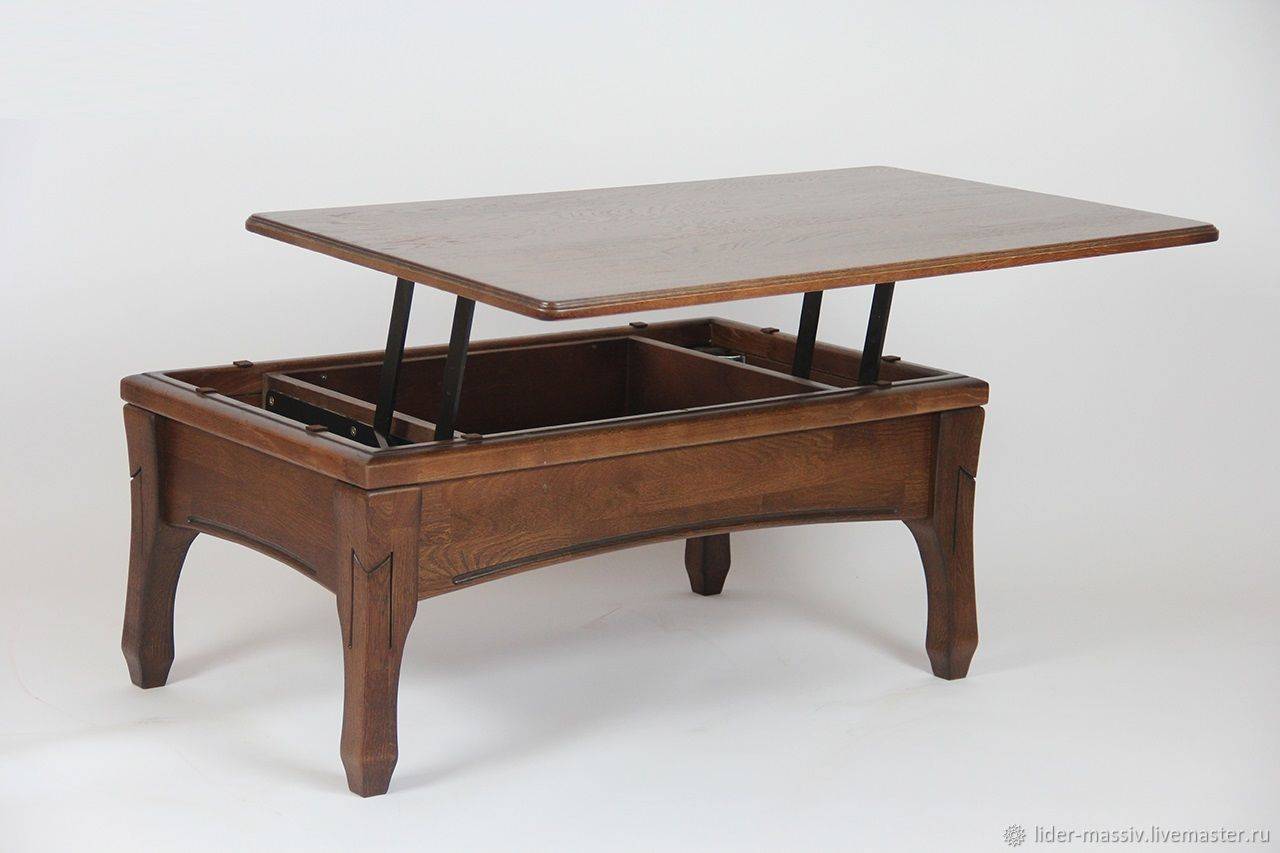 Необычный кофейный столик из клееной древесины